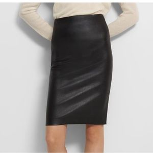 Brand new Theory leather pencil skirt